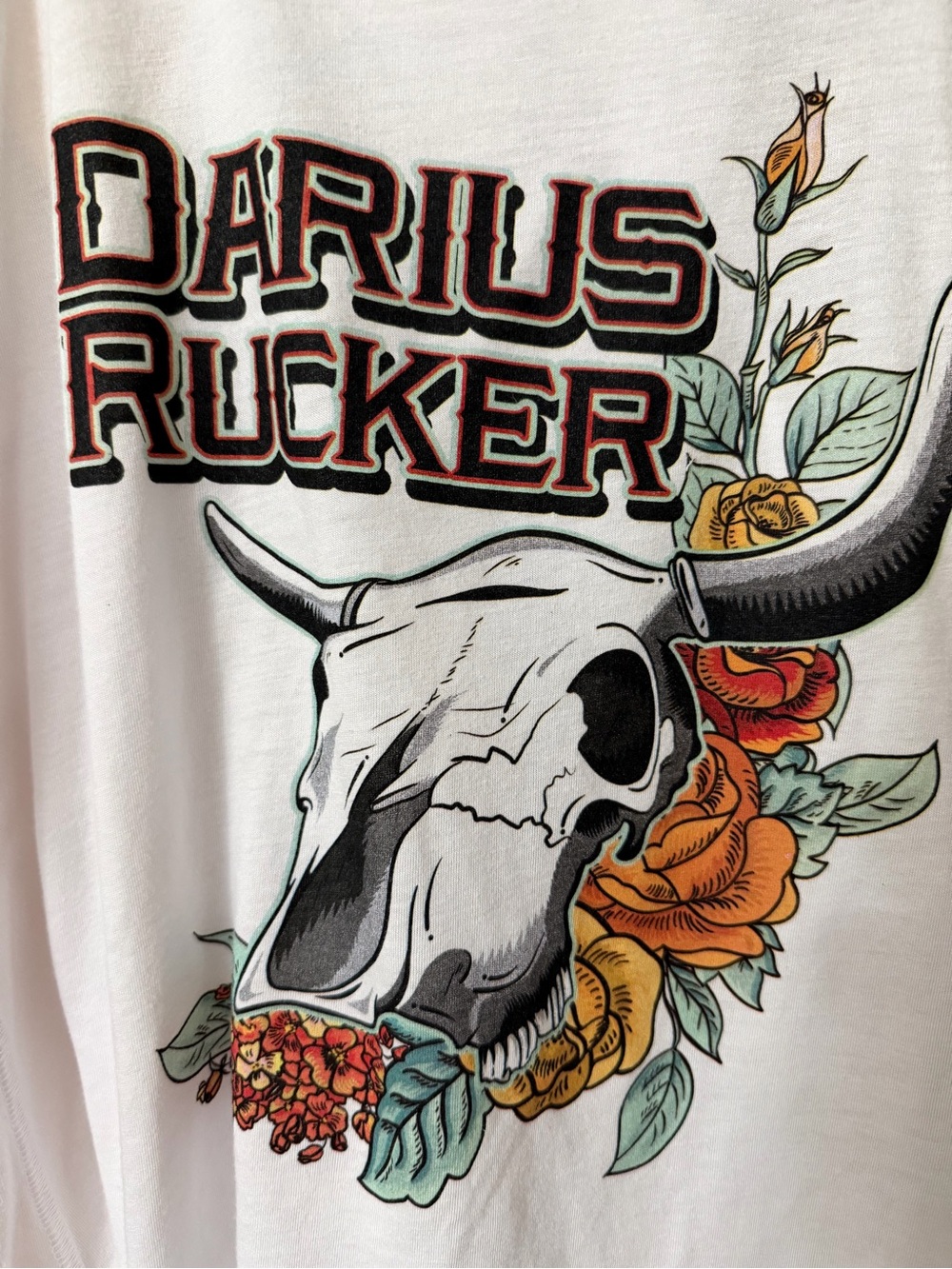 Darius Rucker White Graphic Racerback Tank - Picture 2 of 3